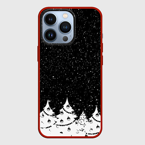 Чехол iPhone 13 Pro НОВОГОДНЯЯ НОЧЬ 2022 / 3D-Красный – фото 1