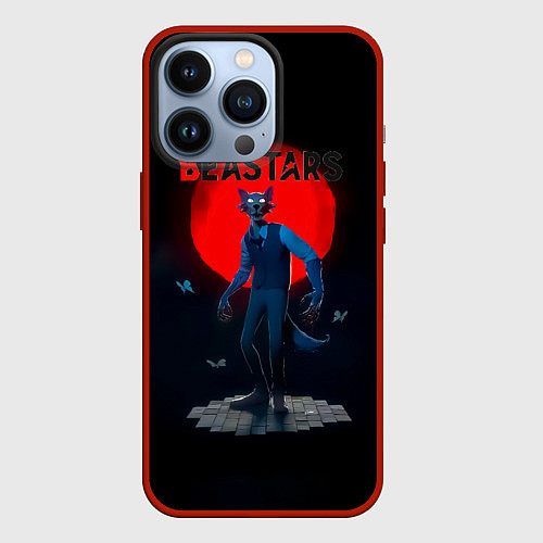 Чехол iPhone 13 Pro Кровавая луна Легоси Beastars / 3D-Красный – фото 1