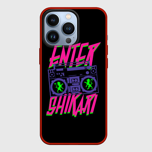 Чехол iPhone 13 Pro Enter Shikari BoomBox / 3D-Красный – фото 1