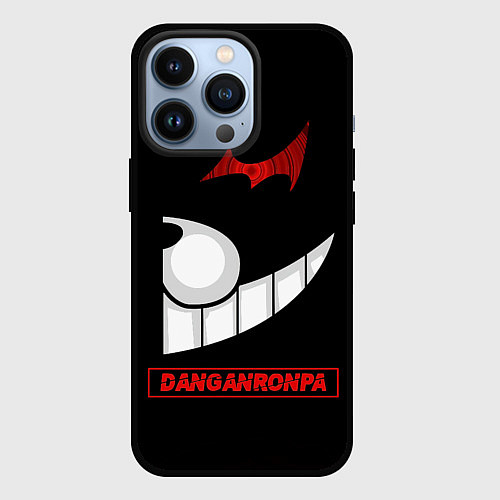 Чехол iPhone 13 Pro Черная половина Монокума - Danganronpa / 3D-Черный – фото 1