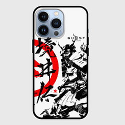 Чехол для iPhone 13 Pro Ghost of Tsushima Самурай, цвет: 3D-черный