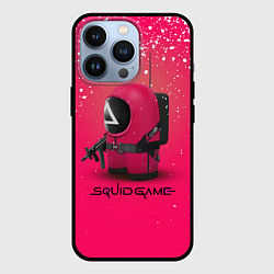 Чехол для iPhone 13 Pro Among Us x Squid Game, цвет: 3D-черный