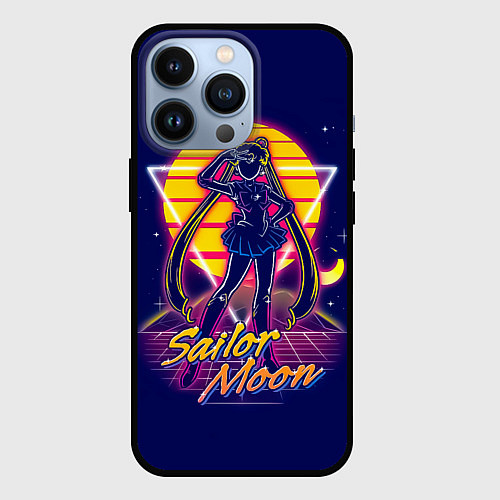 Чехол iPhone 13 Pro Сейлор Мун космос / 3D-Черный – фото 1