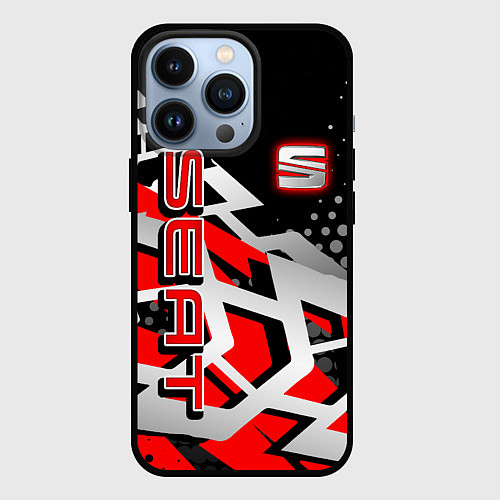 Чехол iPhone 13 Pro SEAT СЕАТ / 3D-Черный – фото 1