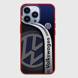 Чехол для iPhone 13 Pro Volkswagen Фольксваген, цвет: 3D-красный