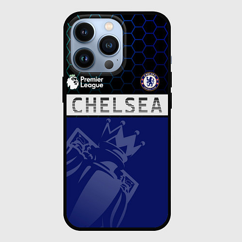 Чехол iPhone 13 Pro FC Chelsea London ФК Челси Лонон / 3D-Черный – фото 1