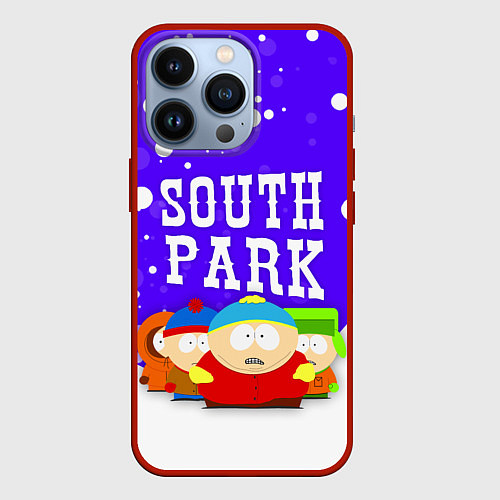 Чехол iPhone 13 Pro SOUTH PARK ЮЖНЫЙ ПАРК / 3D-Красный – фото 1