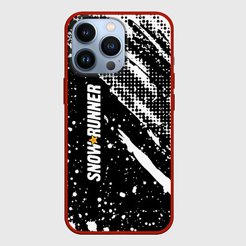 Чехол iPhone 13 Pro SnowRunner Logo / 3D-Красный – фото 1