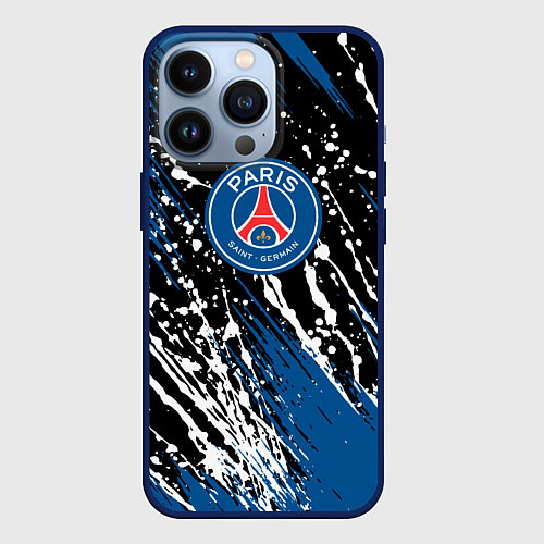 Чехол iPhone 13 Pro PSG футбольный клуб / 3D-Тёмно-синий – фото 1