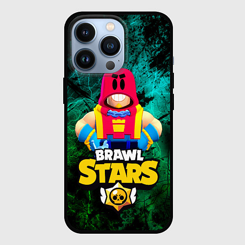 Чехол iPhone 13 Pro ГРОМ БРАВЛ СТАРС, GROM BRAWL STARS / 3D-Черный – фото 1