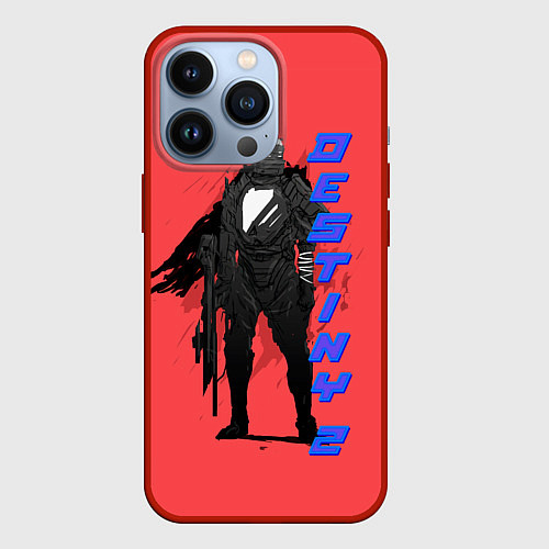 Чехол iPhone 13 Pro Destiny neon / 3D-Красный – фото 1