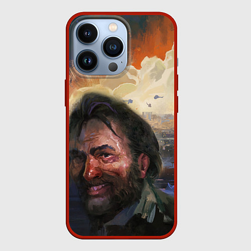 Чехол iPhone 13 Pro Disco Elysium Harrier Du Bois / 3D-Красный – фото 1