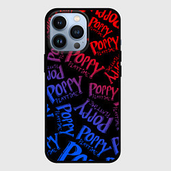 Чехол iPhone 13 Pro POPPY PLAYTIME LOGO NEON, ХАГИ ВАГИ