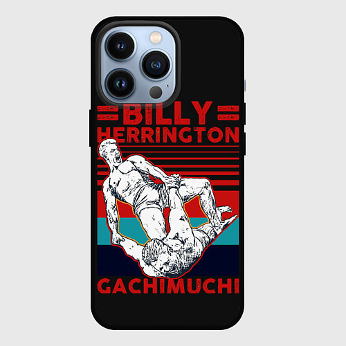 Чехол iPhone 13 Pro Гачимучи дерется Gachi / 3D-Черный – фото 1