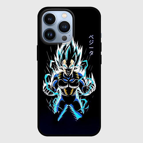 Чехол iPhone 13 Pro Разряд молнии Гоку - Dragon Ball / 3D-Черный – фото 1
