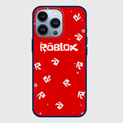 Чехол для iPhone 13 Pro НОВОГОДНИЙ СВИТЕР ROBLOX РОБЛОКС НОВЫЙ ГОД 2022, цвет: 3D-тёмно-синий