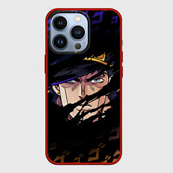 Чехол iPhone 13 Pro JOJOS BIZARRE ADVENTURE ЛИЦО ГЕРОЯ