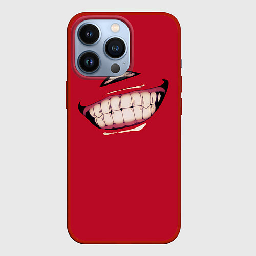 Чехол iPhone 13 Pro Sukunas Smile / 3D-Красный – фото 1