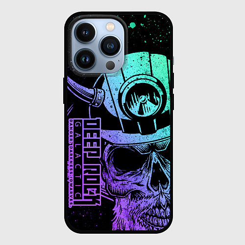 Чехол iPhone 13 Pro Deep Rock Galactic - Dander Darkness Dwarves / 3D-Черный – фото 1
