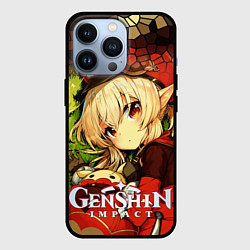 Чехол для iPhone 13 Pro Кли - искорка из Genshin Impact, цвет: 3D-черный