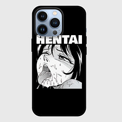 Чехол для iPhone 13 Pro HENTAI девочка ahegao, цвет: 3D-черный