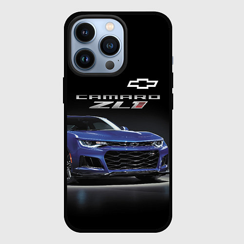 Чехол iPhone 13 Pro Chevrolet Camaro ZL1 Motorsport / 3D-Черный – фото 1