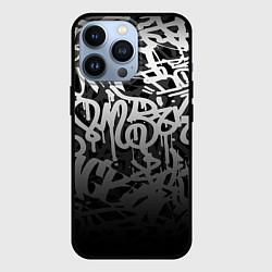 Чехол iPhone 13 Pro GRAFFITI WHITE TAGS ГРАФФИТИ