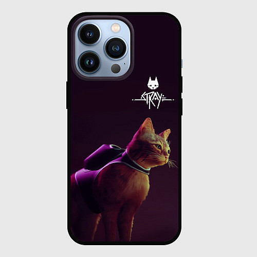 Чехол iPhone 13 Pro Stray: Wandering Cat / 3D-Черный – фото 1