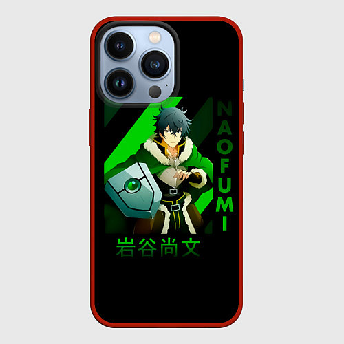 Чехол iPhone 13 Pro Naofumi - The Rising of the Shield Hero / 3D-Красный – фото 1