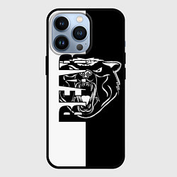Чехол для iPhone 13 Pro BEAR Медведь, цвет: 3D-черный