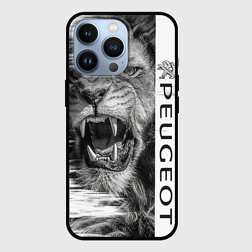 Чехол iPhone 13 Pro Peugeotlion / 3D-Черный – фото 1