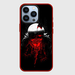 Чехол для iPhone 13 Pro UNDERTALE SANS BLOOD ROSE, цвет: 3D-красный