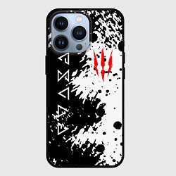 Чехол iPhone 13 Pro The Witcher black & white