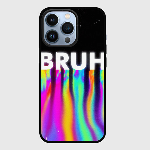 Чехол iPhone 13 Pro BRUH Братан / 3D-Черный – фото 1