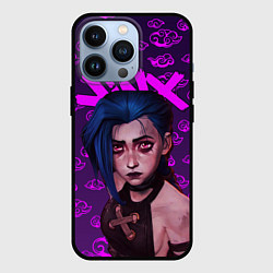 Чехол для iPhone 13 Pro League Of Legends ARCANE JINX НЕОН, цвет: 3D-черный