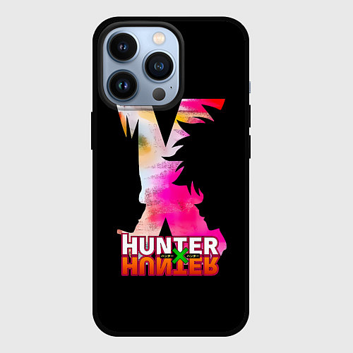 Чехол iPhone 13 Pro Hunter x Hunter - Гон x Киллуа / 3D-Черный – фото 1