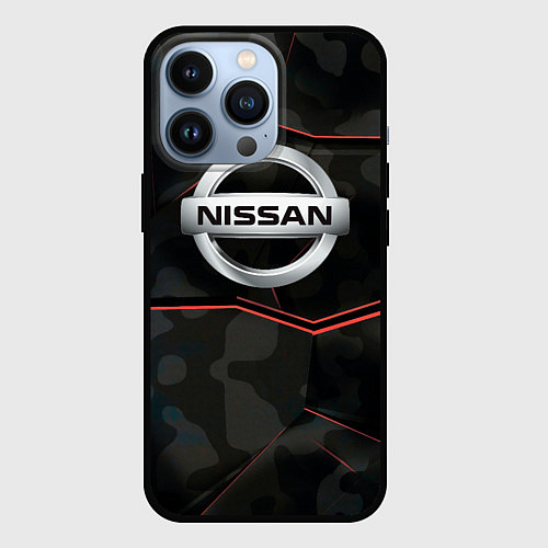 Чехол iPhone 13 Pro Nissan xtrail / 3D-Черный – фото 1