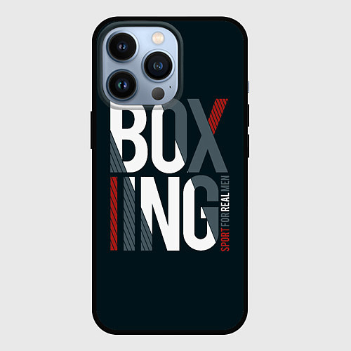 Чехол iPhone 13 Pro Бокс - Boxing / 3D-Черный – фото 1