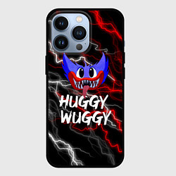Чехол для iPhone 13 Pro Huggy Wuggy - Молния с грозой, цвет: 3D-черный