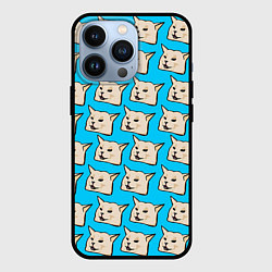 Чехол для iPhone 13 Pro Screaming woman cat, цвет: 3D-черный