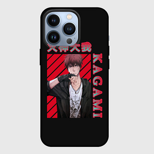 Чехол iPhone 13 Pro Тайга Кагами Taiga Kagami / 3D-Черный – фото 1