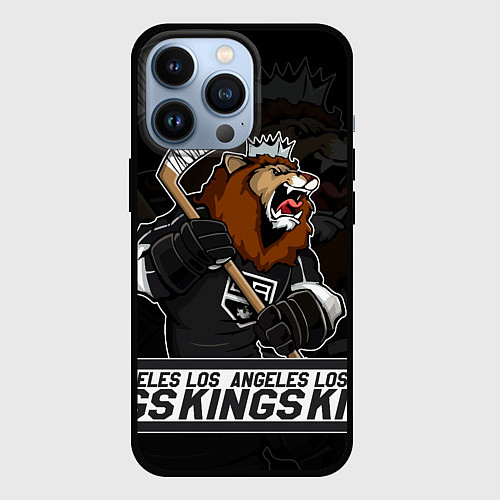 Чехол iPhone 13 Pro Лос Анджелес Кингз, Los Angeles Kings / 3D-Черный – фото 1