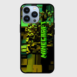 Чехол для iPhone 13 Pro Minecraft, pattern 2022, цвет: 3D-черный