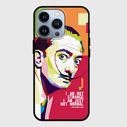 Чехол для iPhone 13 Pro Salvador Dali - i am just not normal, цвет: 3D-черный