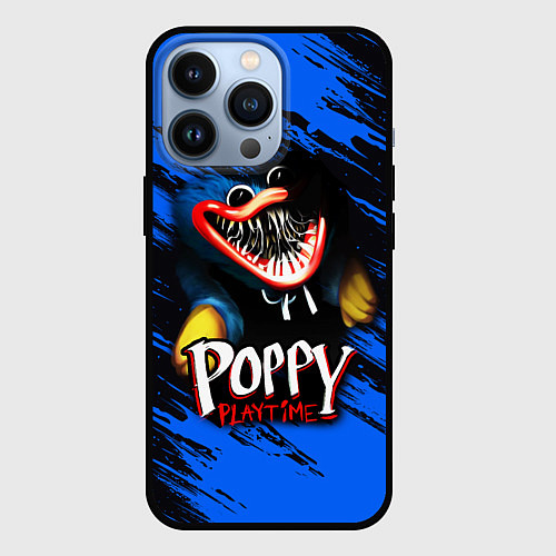 Чехол iPhone 13 Pro POPPY PLAYTIME GAME ИГРА ПОППИ ПЛЕЙТАЙМ / 3D-Черный – фото 1