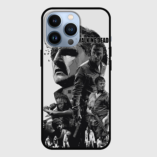 Чехол iPhone 13 Pro Ходячие мертвецыThe Walking Dead / 3D-Черный – фото 1