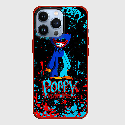 Чехол iPhone 13 Pro Poppy Playtime Плэйтайм / 3D-Красный – фото 1