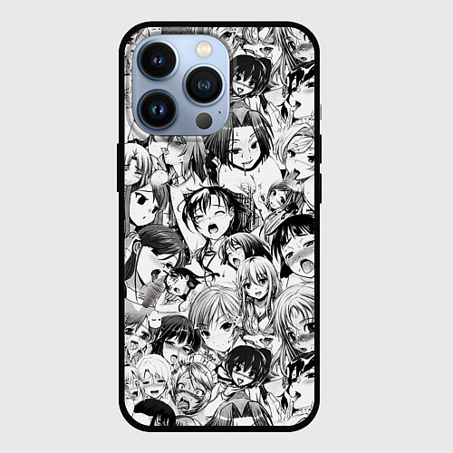 Чехол iPhone 13 Pro АХЕГАО - AHEGAO / 3D-Черный – фото 1