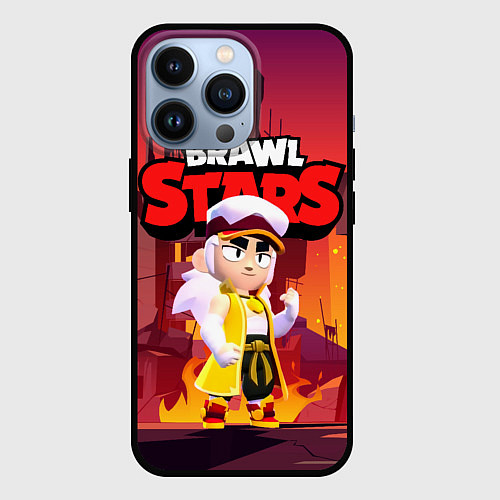 Чехол iPhone 13 Pro FANG BRAWL STARS HELL / 3D-Черный – фото 1