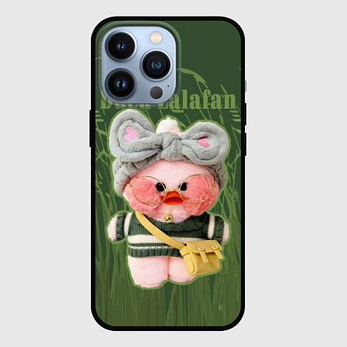 Чехол iPhone 13 Pro Duck Lalafan - утёнок Лалафан / 3D-Черный – фото 1